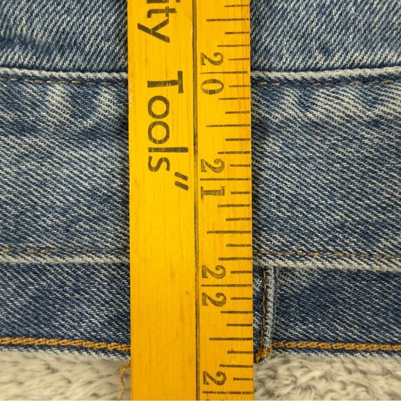 Levi's x Hudson's Bay Women's Sz S Reversible Blanket Lined Stripes Denim Jacket - Picture 12 of 15